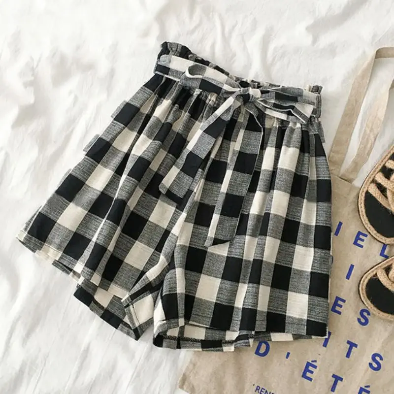 

Summer Fashion Hot Sale Women Home Service Short-sleeved Sleepwear Loose Lattice Straps Shorts