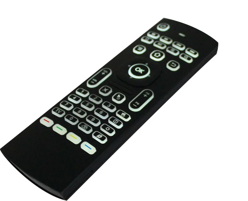 USB2.4G Air mouse с подсветкой Fly Mouse беспроводная мини игровая клавиатура для Android TV Box X92