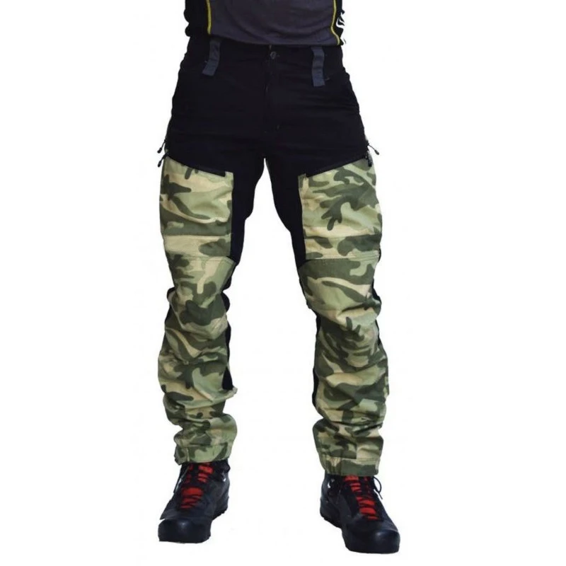 

SCIONE Camouflage Camo Cargo Pants Men Casual Multi-pockets Baggy Combat Loose Trousers Overall Army Military Tactical Pants