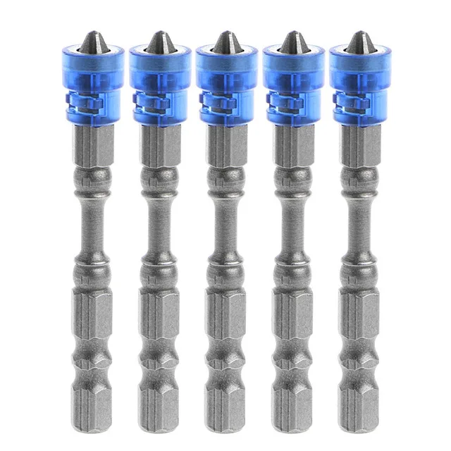 

5pcs FIXMEE PH2 Magnetic Screwdriver Bit Anti-Slip S2 Steel Electric Screw Driver Set 1/4" Hex Shank Single Head Power Tools
