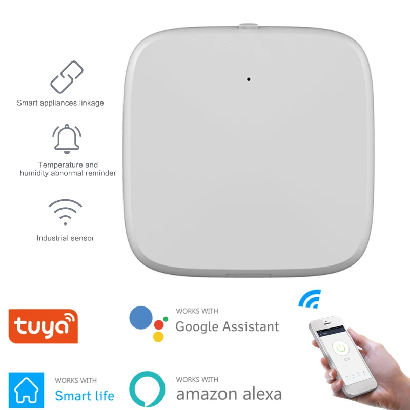 

Tuya Smart ZigBee Беспроводной датчик температуры и влажности умный дом Высокая точность T & H датчик работает с шлюзом Tuya Zigbee