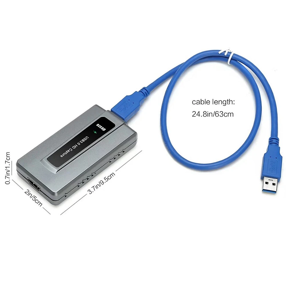 

EzCAP287 HDMI to USB3.0 UVC game capture, convert HDMI video source to USB3.0 computer for Windows MAC Linux os OBS Studio VLC