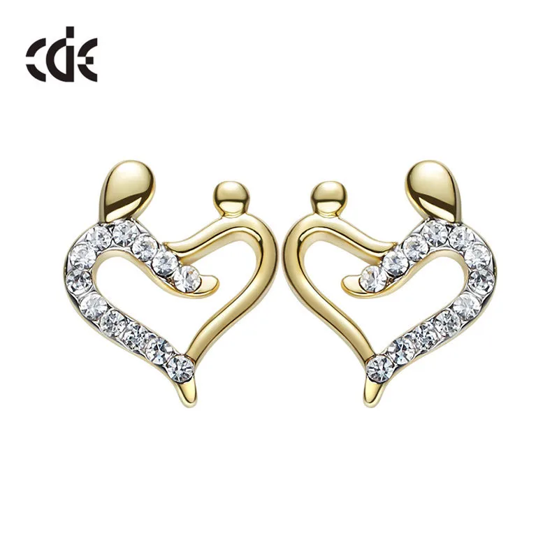 CDE серьги из стерлингового серебра 925 пробы украшенные кристаллами круглые