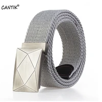 cantik 2022 new design clothing accessories high quality new cotton canvas belts casual all over jeans belt for unisex cbca199