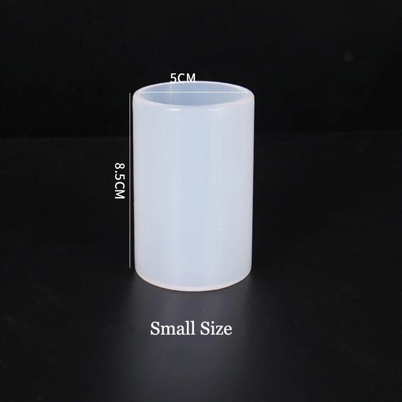 Цилиндрическая силиконовая форма для воска свечей молд ручной работы