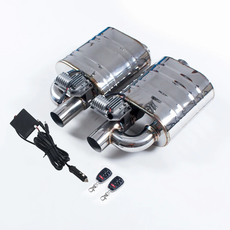 

Car Exhaust Sounds Valve Muffler System With Remote Controller Double Muffler Universal Stainless Pipes Waterproof