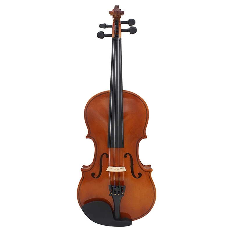 Violin Natural Acoustic Solid Wood Spruce Flame Maple Veneer Fiddle with Case Rosin Bow Strings Shoulder Rest | Спорт и развлечения
