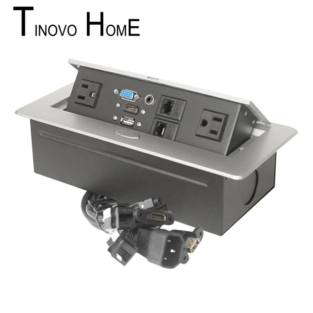 Настольная розетка TINOVO/Выдвижная розетка/розетка стандарта США/USB Двойная сеть