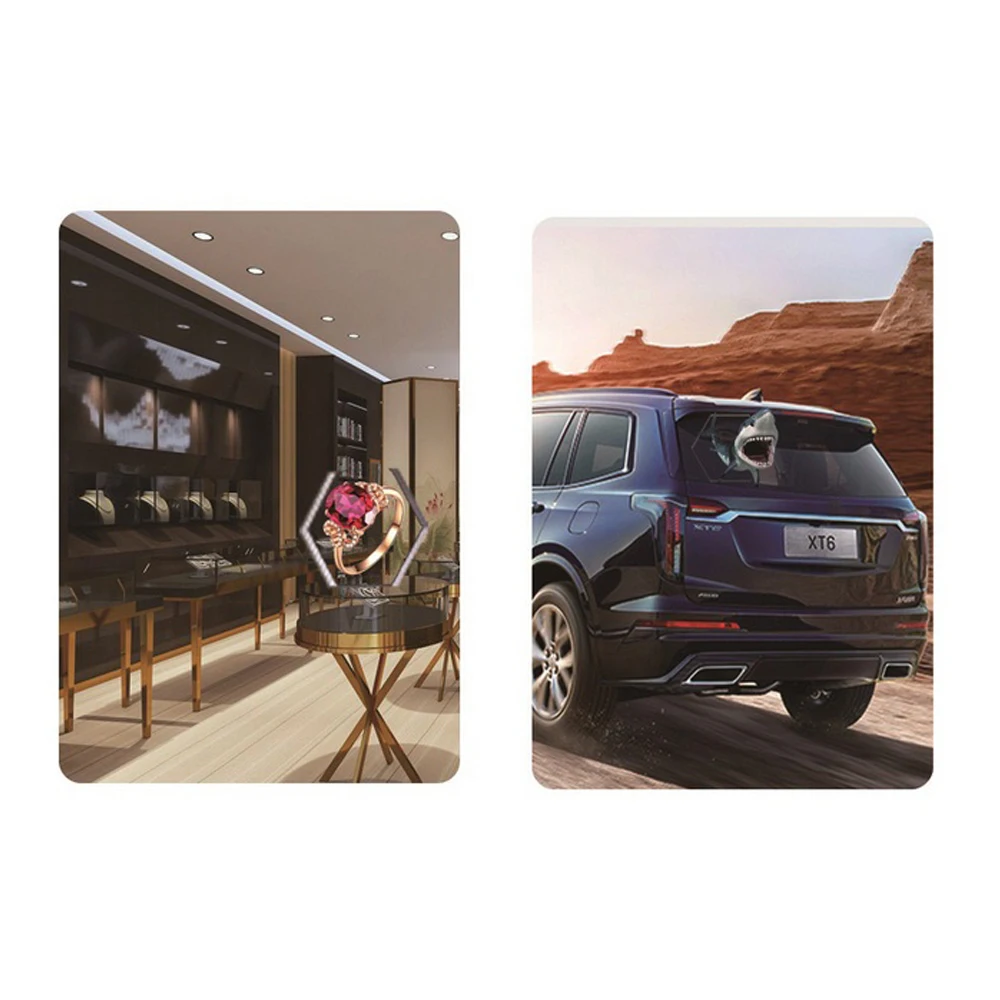 WIFI Bluetooth 60H шестигранный 3D голограммный проектор светильник рекламный дисплей