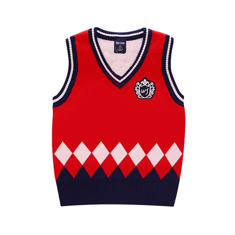 Жилет для маленьких мальчиков кардиган вязаный свитер весенний/осенний Детский