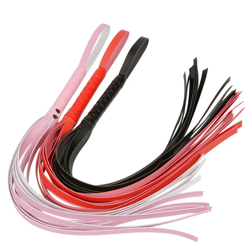 Плетка кожаная для БДСМ 70 см хлыст сексуальных игр фетиш порка плетка связывания