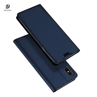 for iphone xs max case dux ducis skin pro magnetic stand flip pu wallet leather case for iphone xs max cover with card slot