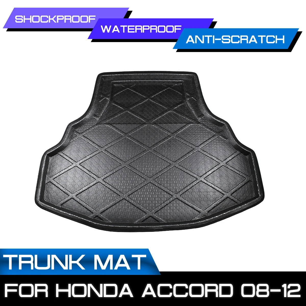 

Car Rear Trunk Boot Mat Waterproof Floor Mats Carpet Anti Mud Tray Cargo Liner For Honda Accord 2008 2009 2010 2011 2012