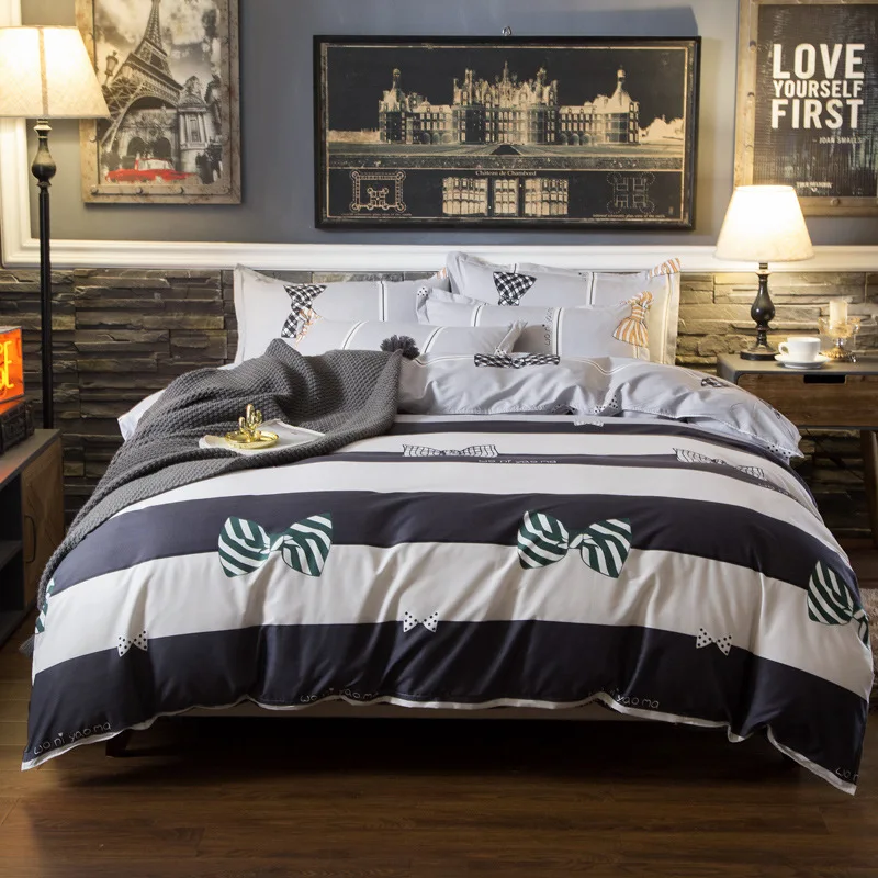 Постельные принадлежности с изображением Листьев Наборы роскошного постельного