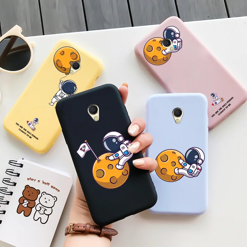 

Astronaut TPU Soft Shell For Meizu MX6 Case Personality Tide Shell For Meizu MX6 Matte Rainproof Fashion Cute Cover