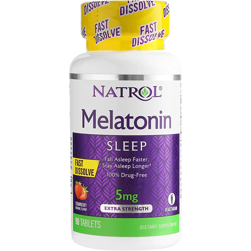 

Natrol Melatonin 5mg*90pcs Fall asleep faster stay asleep longer