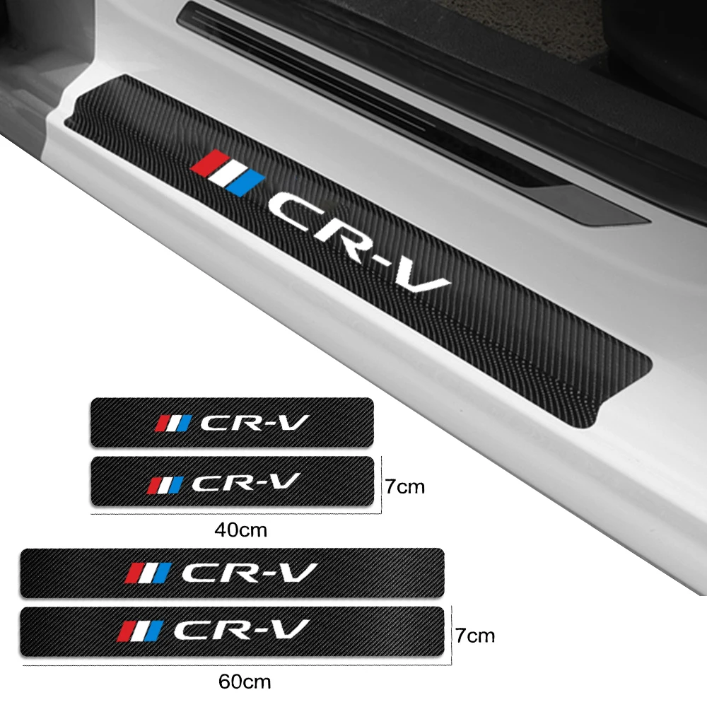 

4 pcs NEW Car Protector Door Sill Stickers Car Accessories For Honda crv 2019 2008 2016 2017 2020 Car Sticker