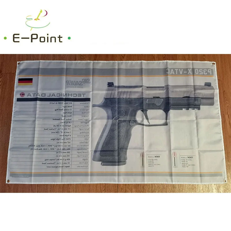 Sig Sauer P320 X-VTAC Gun флаг 3 фута * 5 футов (90*150 см) размер рождественские украшения для