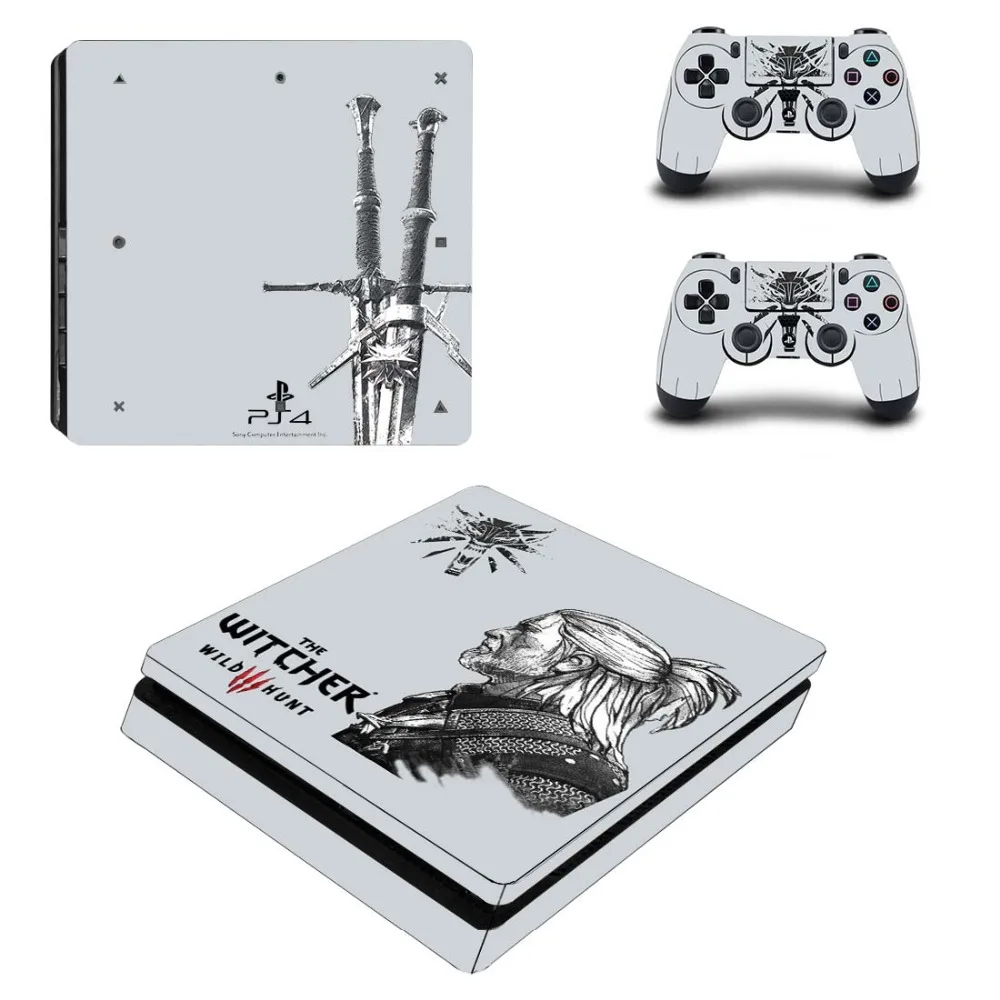 Wild Hunter полная лицевая панель PS4 тонкая кожа Виниловая наклейка, стикер для Playstation 4 консоль и контроллер PS4 наклейка