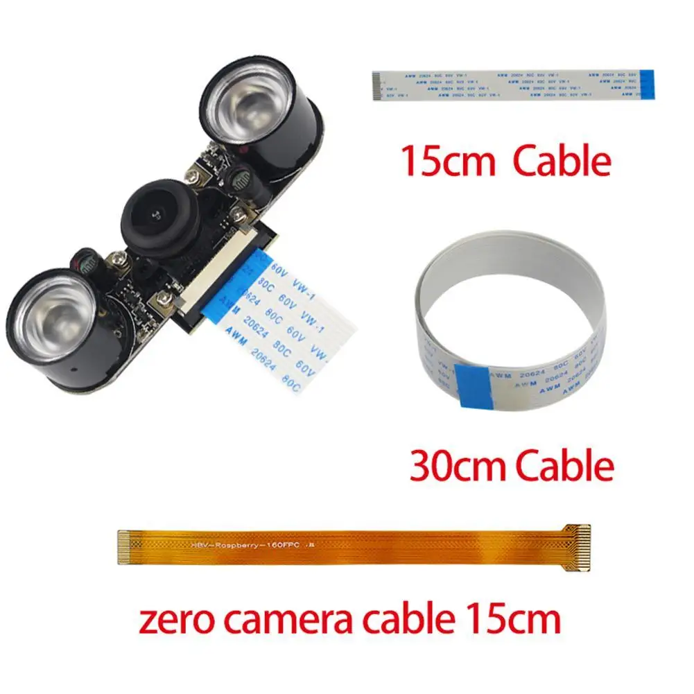 

Camera Module 5MP Wide Angle fisheye 160 Night Vision Lenses Surveillance 1080p W pi0 4B 3B pi For Raspberry zero H5A8