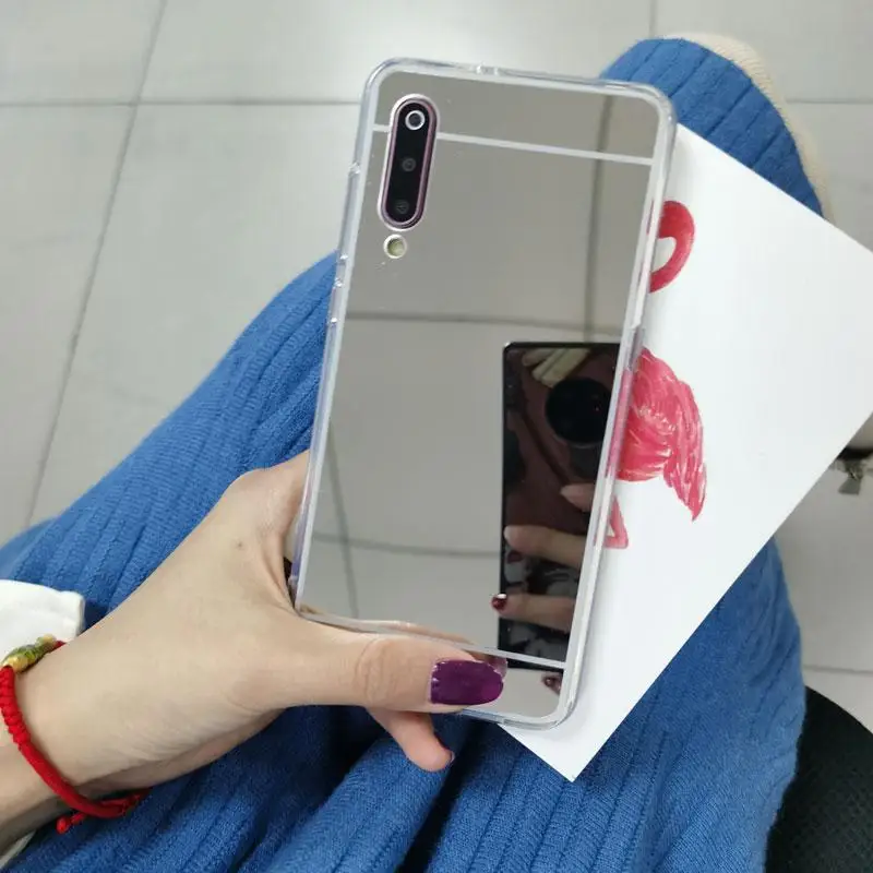 Глянцевый зеркальный эффект чехол для XiaoMi Redmi Note 8 Note7 Note6 Note5 Note4 из мягкого ТПУ с