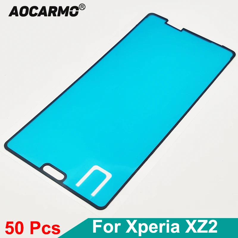 

Aocarmo 50Pcs/Lot LCD Front Frame Sticker Screen Display Adhesive Glue For SONY Xperia XZ2 H8216 H8266 H8296 SOV37