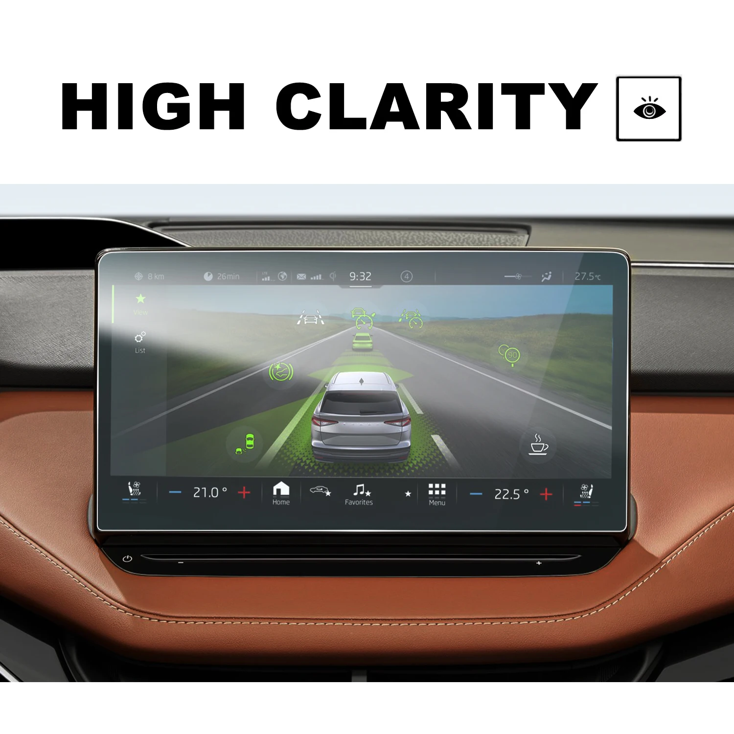 LFOTPP PET Защита экрана для Enyaq iV 2021 2022 13 дюймов Автомобильный мультимедийный радио