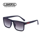 Прямоугольные солнцезащитные очки LAMOFUR в стиле ретро для мужчин и женщин, брендовые дизайнерские солнцезащитные очки UV400 для вождения, 2021, 32211