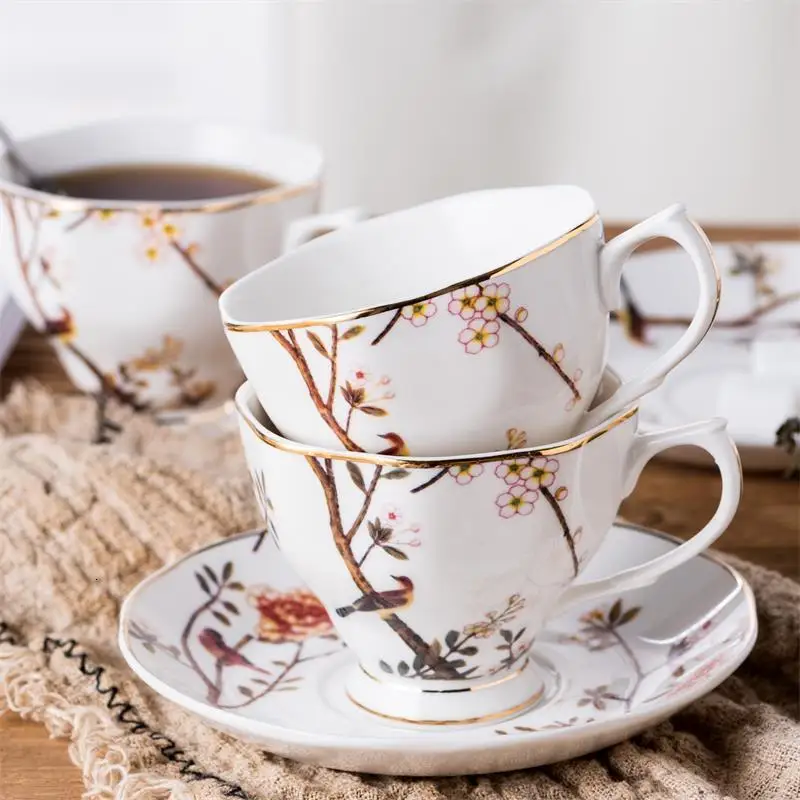 Оригинальная керамическая кофейная чашка блюдца костюм английский стиль