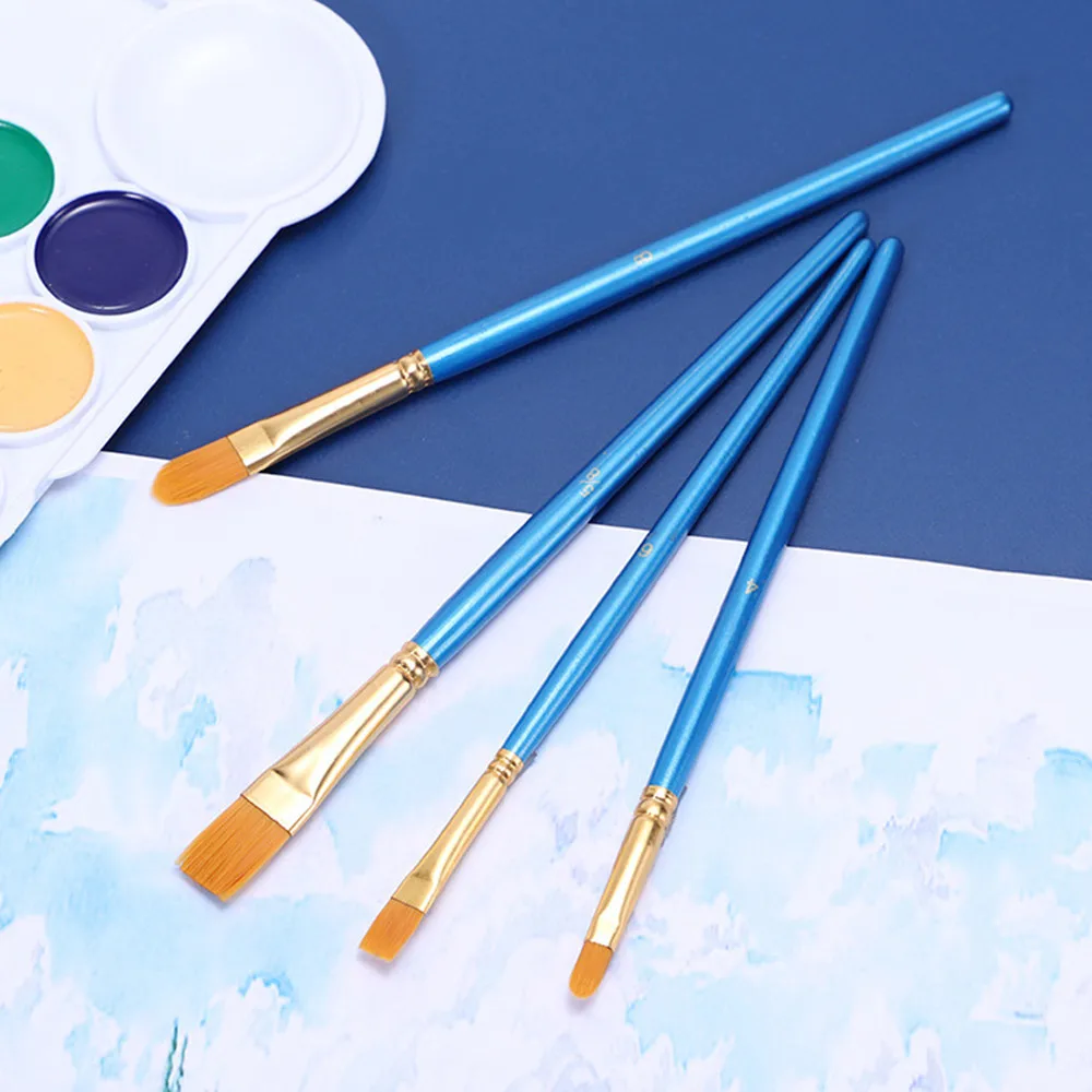 10 шт./компл. кисти для рисования по номерам акварельные гуаши краски масляные