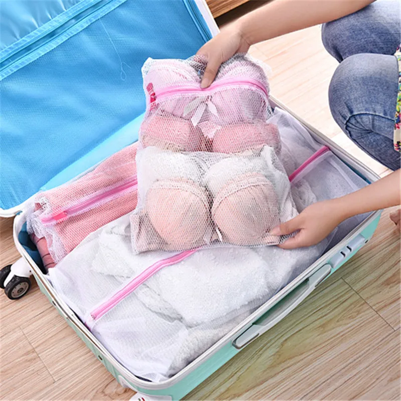 

Mesh Laundry Bag Basket Bra Underwear Lingerie Clothes Wash Folding Laundry hamper Household Cleaning Tool Washing Protection