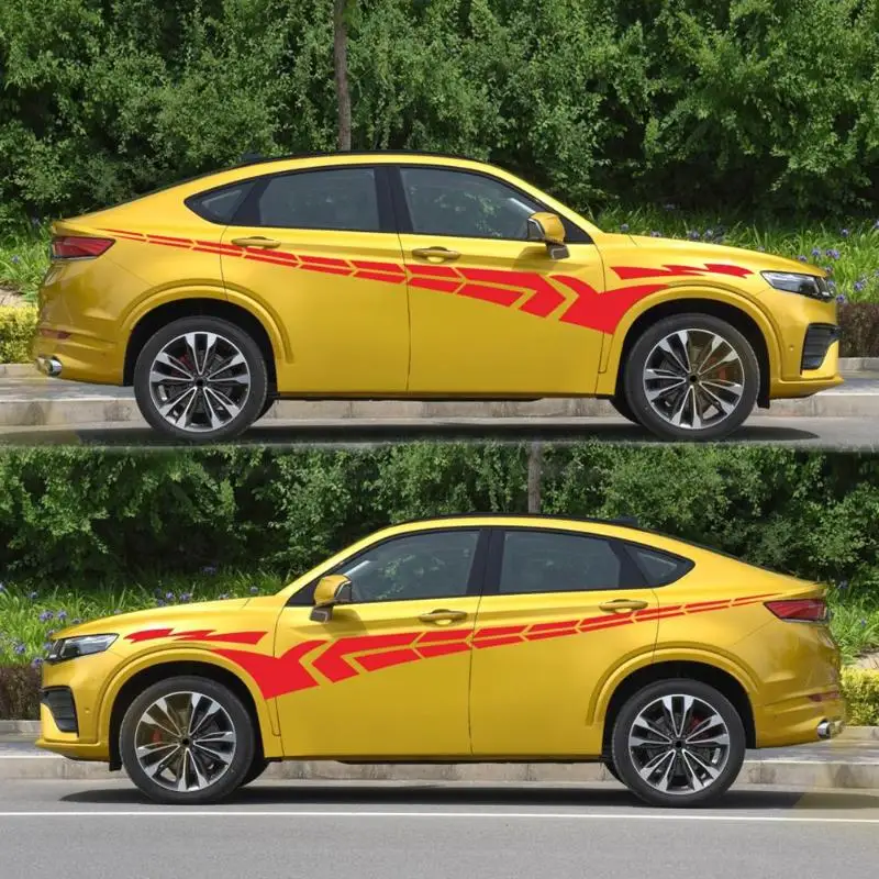 1 пара 340x40 см автомобильные наклейки авто все талии Боковые украшения тела наклейки универсальные аксессуары для стайлинга автомобилей