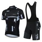 Флуоресцентные зеленые комплекты велосипедных Джерси RXKECF, красная велосипедная одежда с коротким рукавом, велосипедная майка, Велоспорт, Джерси, шорты с нагрудником