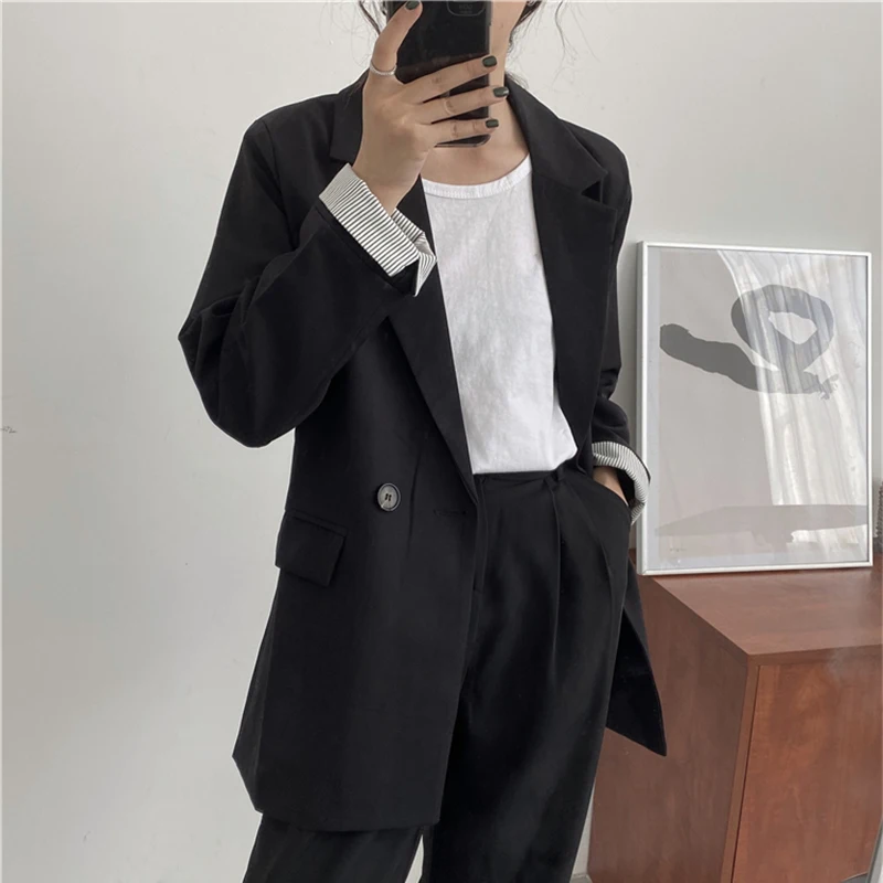 Повседневные темно-серые женские блейзеры женский один пиджак на пуговицах