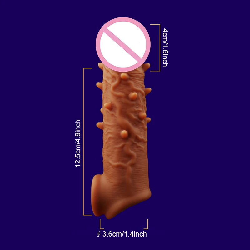 Популярные мужские Силиконовые презервативы с большими частицами многоразовые