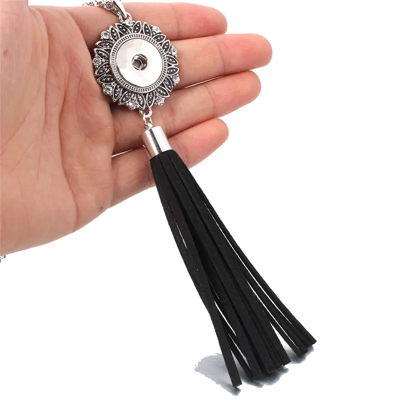 Новая оснастка ювелирные изделия Длинная кисточка с кристаллом кулон ожерелья