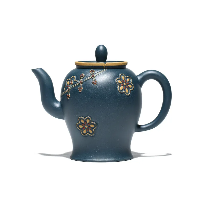 

Чайник из фиолетовой глины Yixing, Zisha, чайный набор, набор для питья, чаепитие, ручной работы, чайник Чонсам из зеленой глины