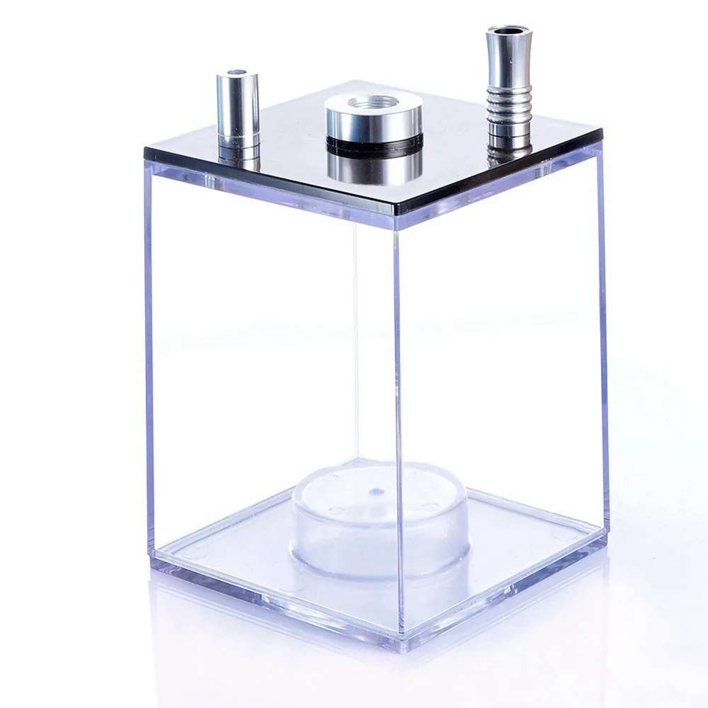 

Elegant Acrylic Shisha Hookah Set Transparent Chicha Narguile with LED Light Sheesha Box Include Silicon Bowl&Clip&Pipe Hose