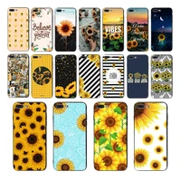 sunflower art pattern print soft phone case for iphone 8 7 6s 6 plus 11 pro max x xs xr cover 5 se 5s 10 tpu luxury shell coque