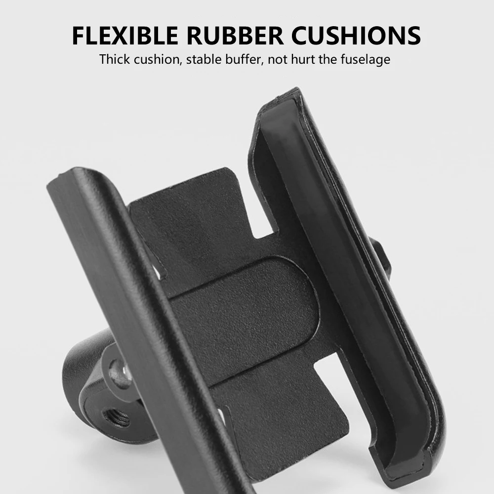 

Bike Phone Holder Aluminum Alloy 360 Degree Rotating Motorbike Handlebar Cell Phone GPS Bracket Mount Outdoor Accessories