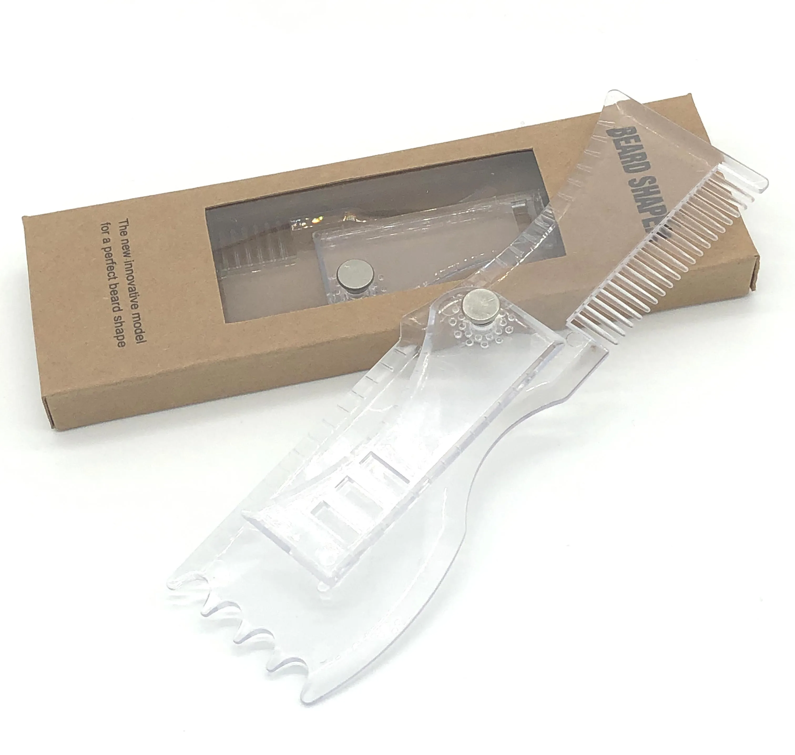 

5 In 1 Men Beard Shaping Styling Template Comb Rotatable Men's Beauty Tool For Hair Beard Trimming Moustache Comb
