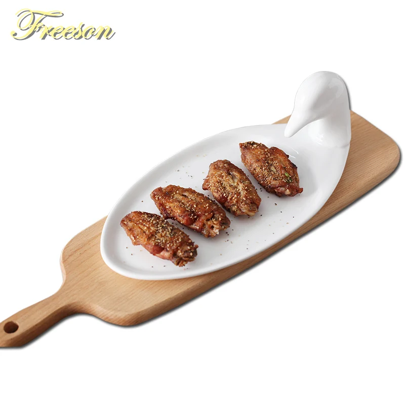 

Creative Duck Porcelain Snack Plate Fruit Plate Cake Plate Candy Plate Salad Plate Ceramic Tableware Decoration Tableware