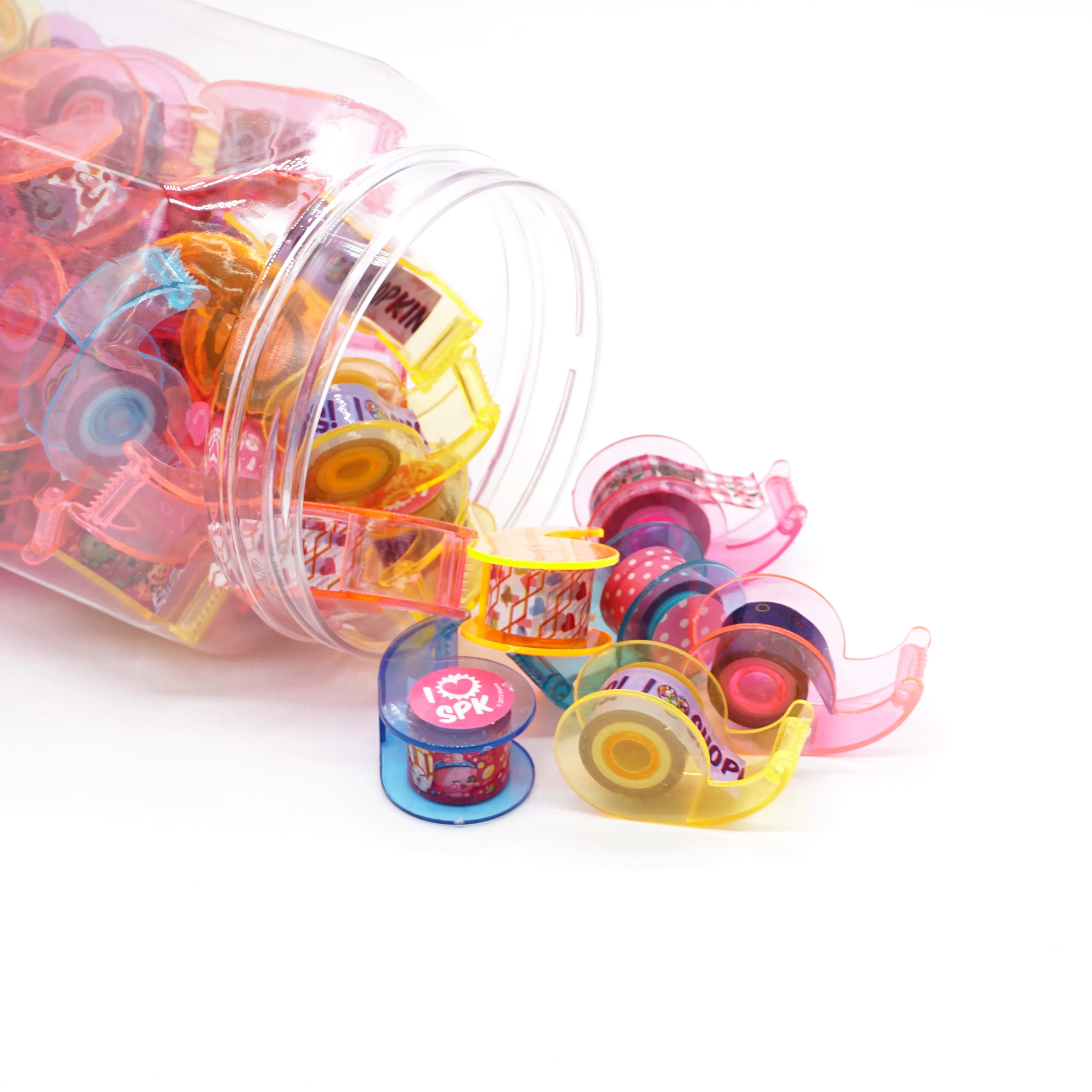 10 шт./лот миниатюрная лента с резаком Мультяшные цветные ленты декоративная