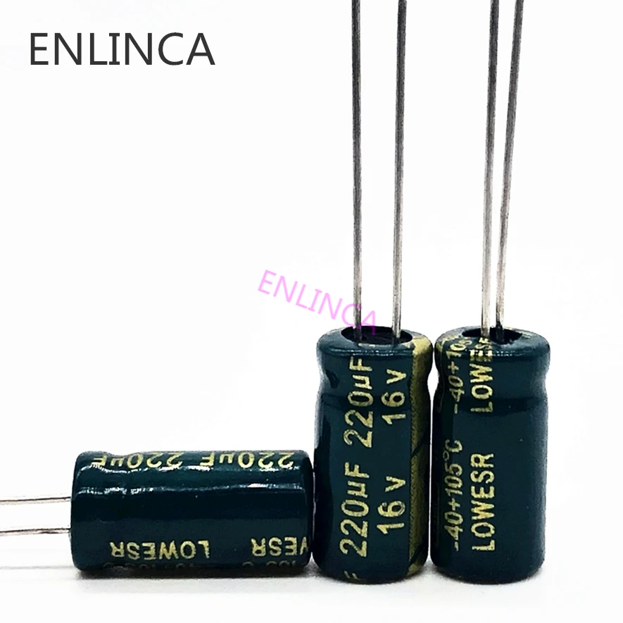 60 шт./лот T09 220uf16V низкий ESR/импеданс высокочастотный алюминиевый