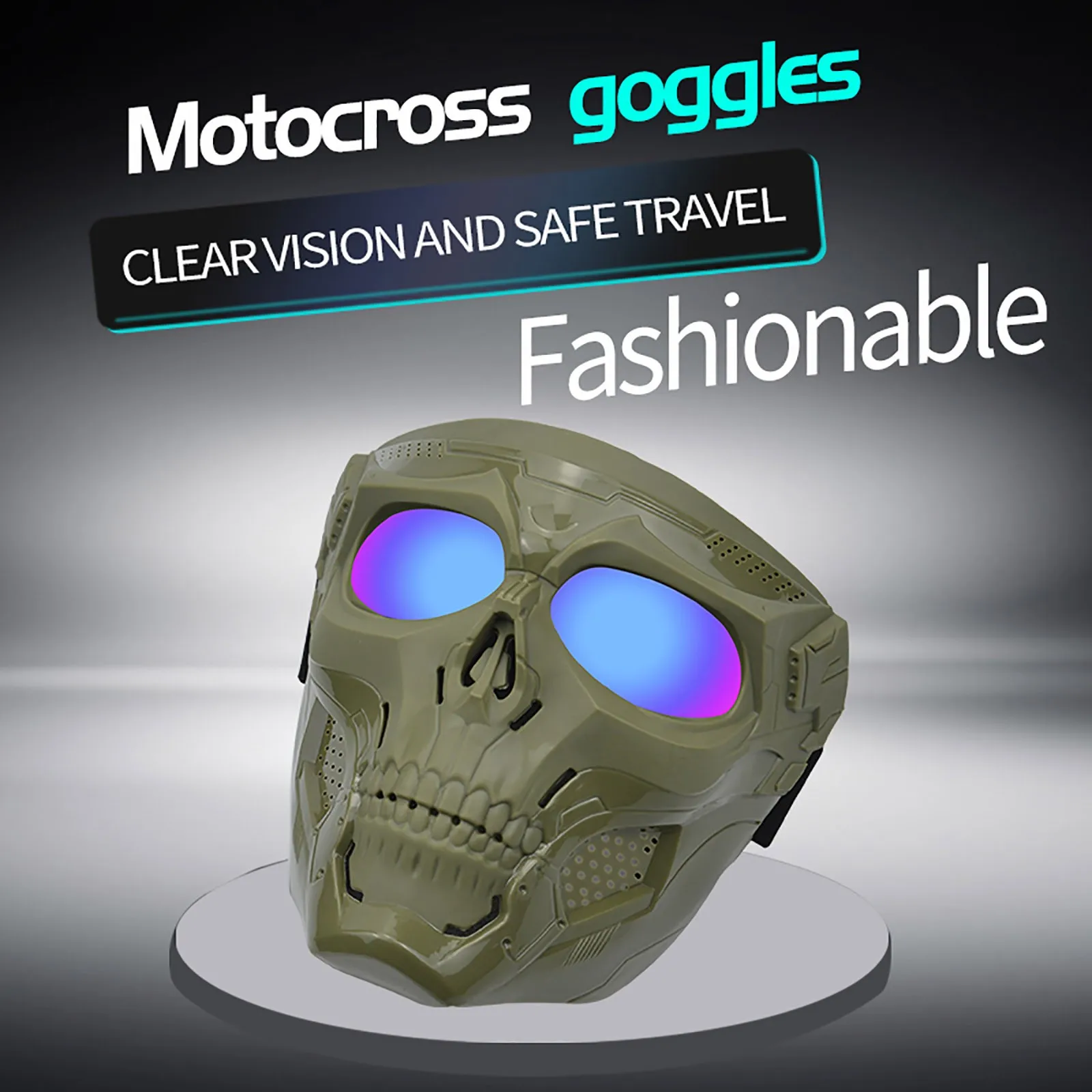 Мотоциклетные очки маска на шлем ветрозащитные для езды мотоцикле и открытом