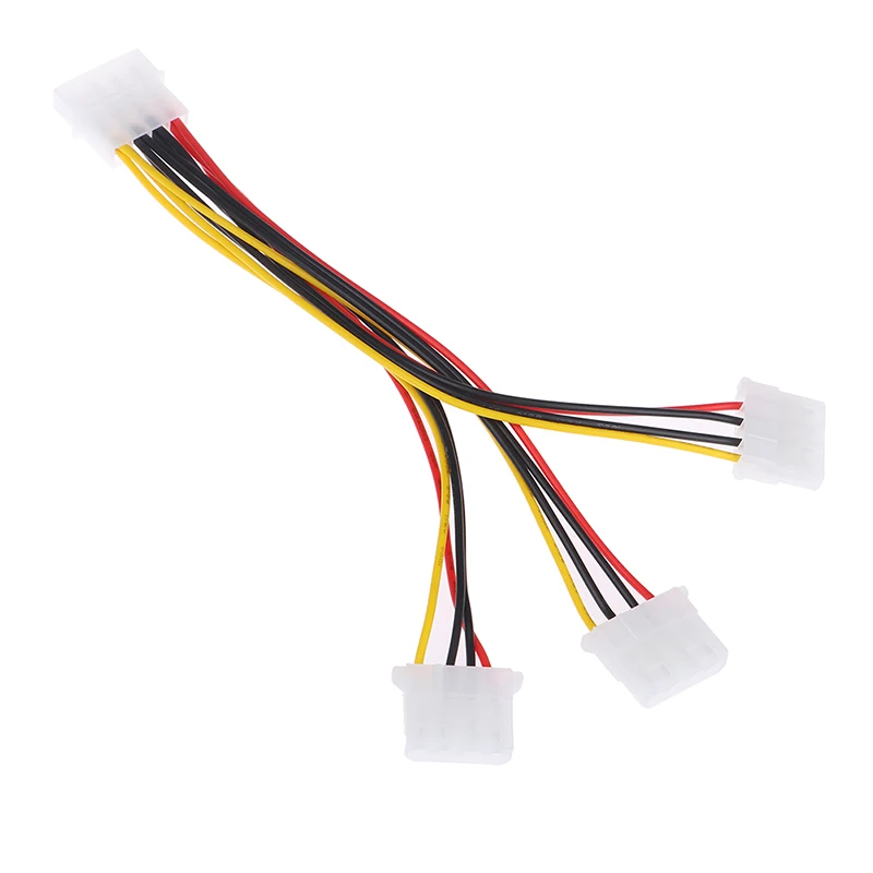 4 контактный IDE 1 в 3 Molex разъем питания разделитель Удлинительный кабель