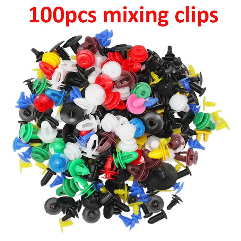 

6 Size 190Pcs Auto Fastener Clips Vehicle Retainer Rivet Door Panel Fender Liner Bumper Fender Trim Plastic Mixed Car Clips