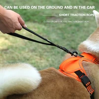 durable pet dog leash car seat belt nylon short dog leash outdoor walking pet traction rope for dog cat training pet accessories