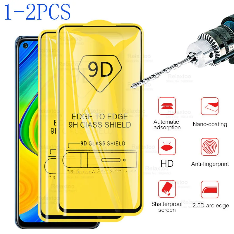 

2-1 шт., Защитное стекло для Xiaomi Redmi Note 9 S