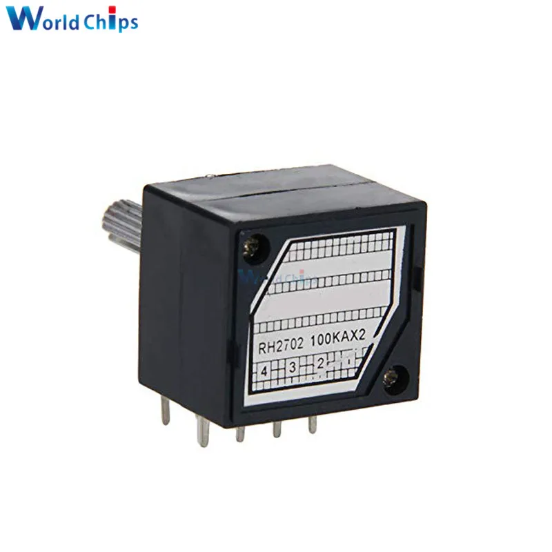 Diymore вращающийся Потенциометр 100K LOG ALPS RH2702 аудио регулятор громкости Pot стерео